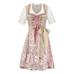 Dirndl Amelia Champagne/Lyserød