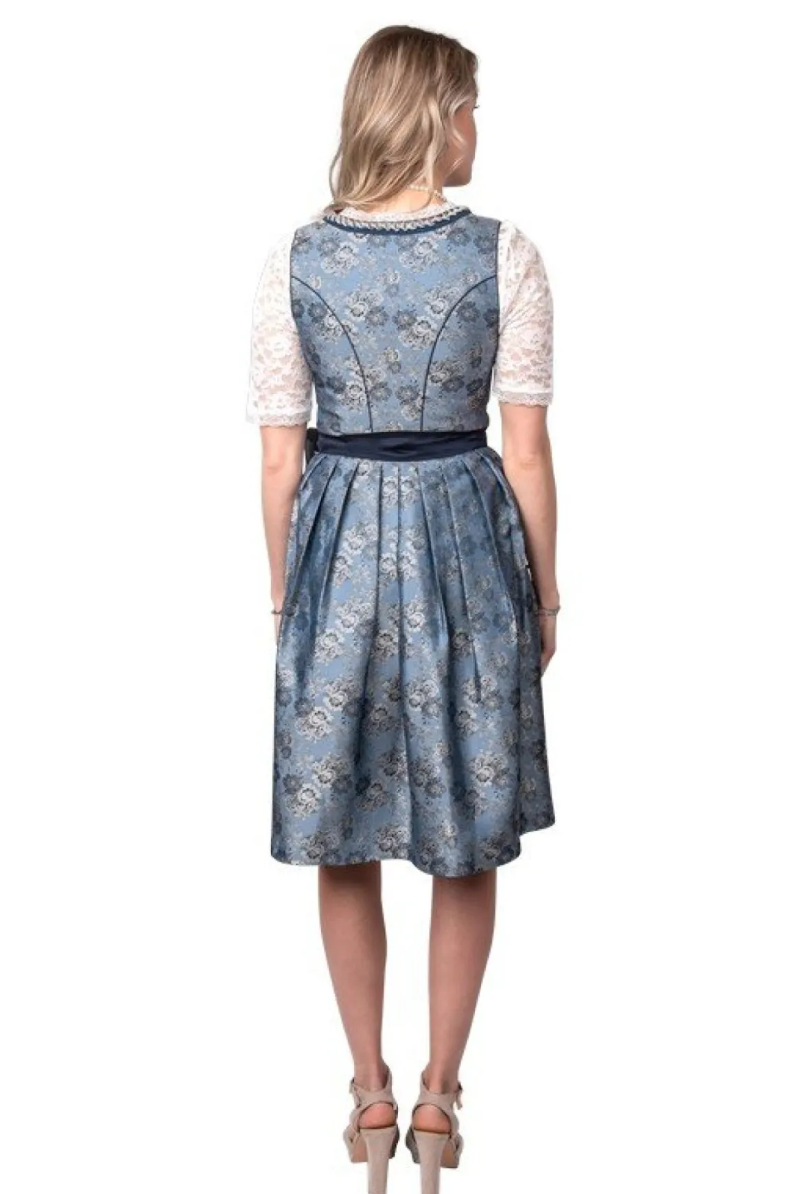 Dirndl Amelia Grå/Blå