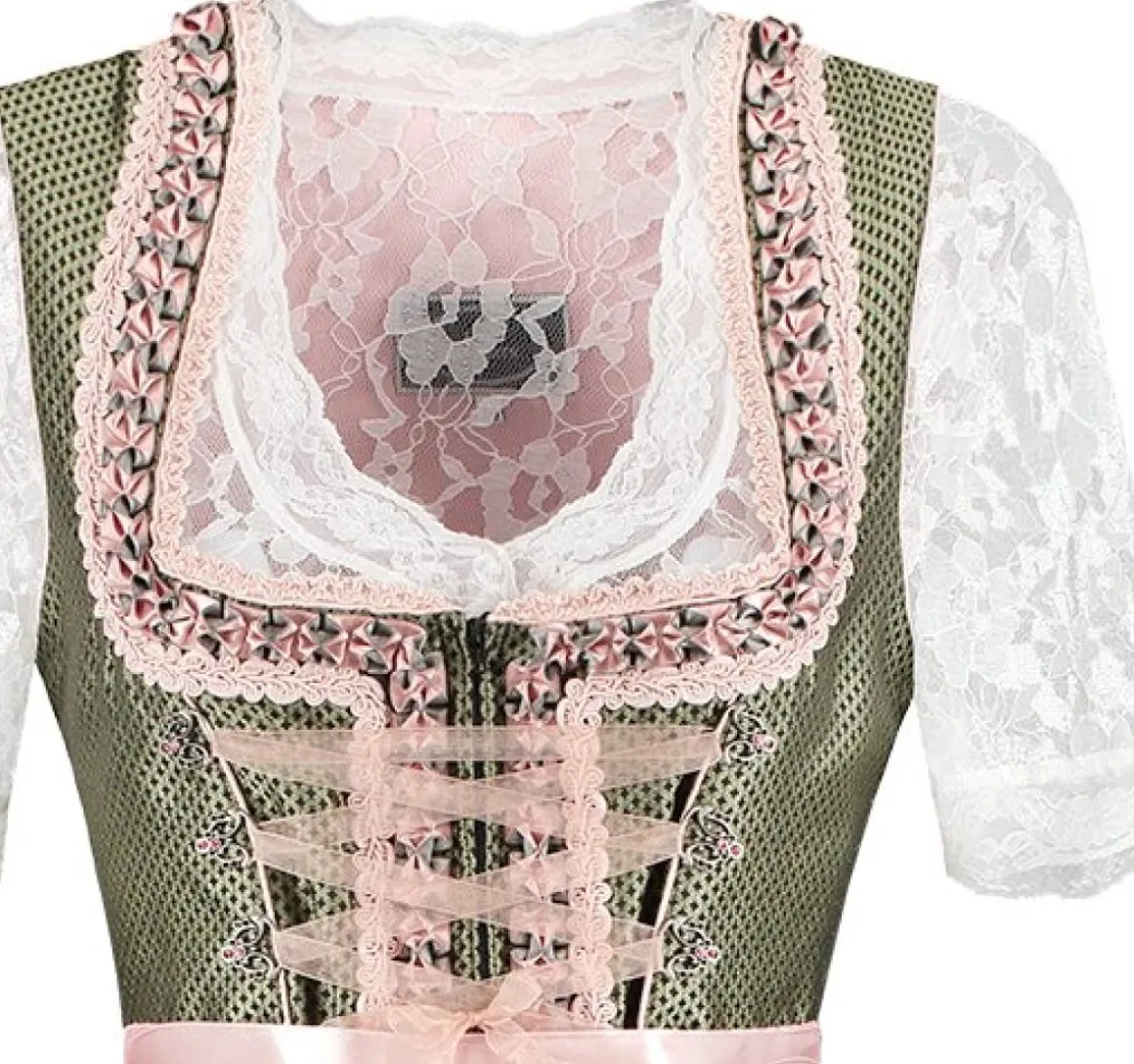 Dirndl Amelia Lyserød