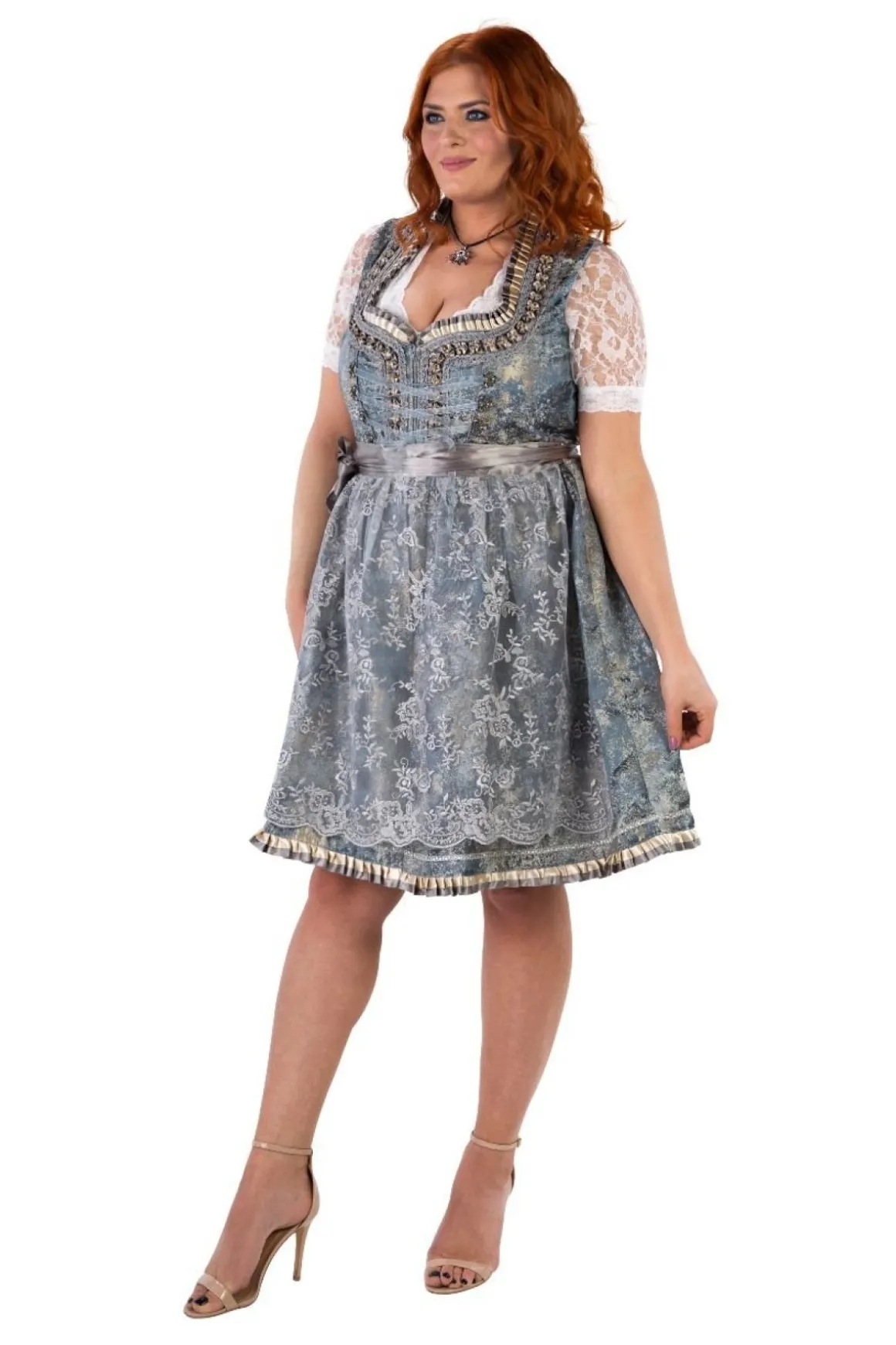 Dirndl Amelia Sølvgrå