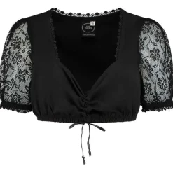 Dirndlbluse Sort