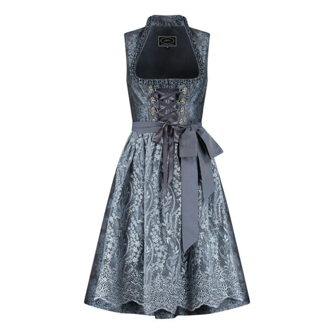 Dirndl Jacquard Blå Glimmer