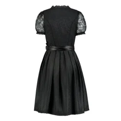 Dirndl Sort Blomstret