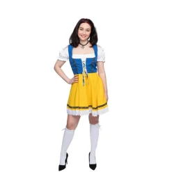 Dirndl Susi Gul/Blå