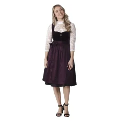 Dirndl Traditionel Aubergine