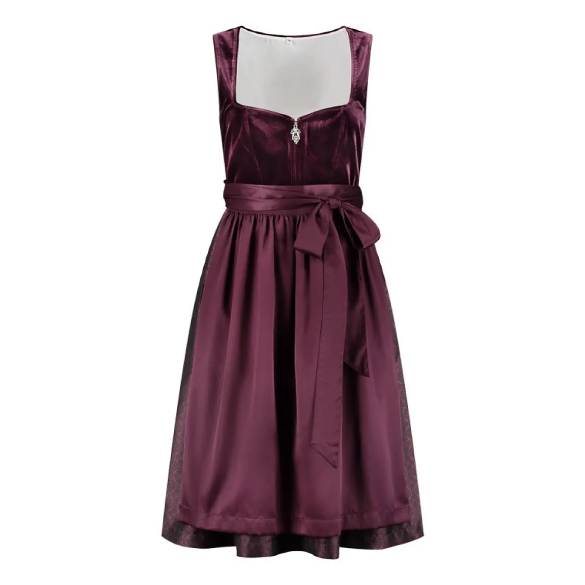 Dirndl Traditionel Aubergine