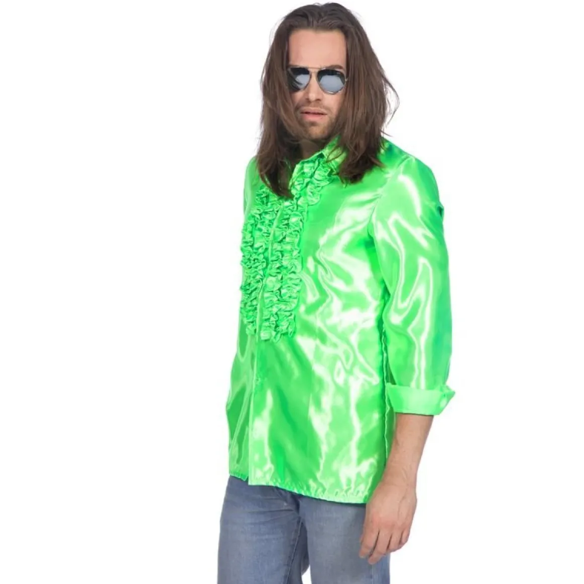 Disco Flæseskjorte Neongrøn