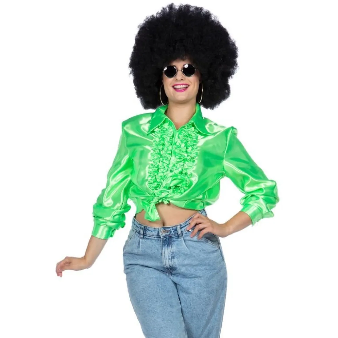 Disco Flæseskjorte Neongrøn