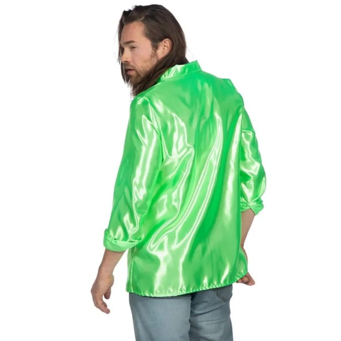 Disco Flæseskjorte Neongrøn