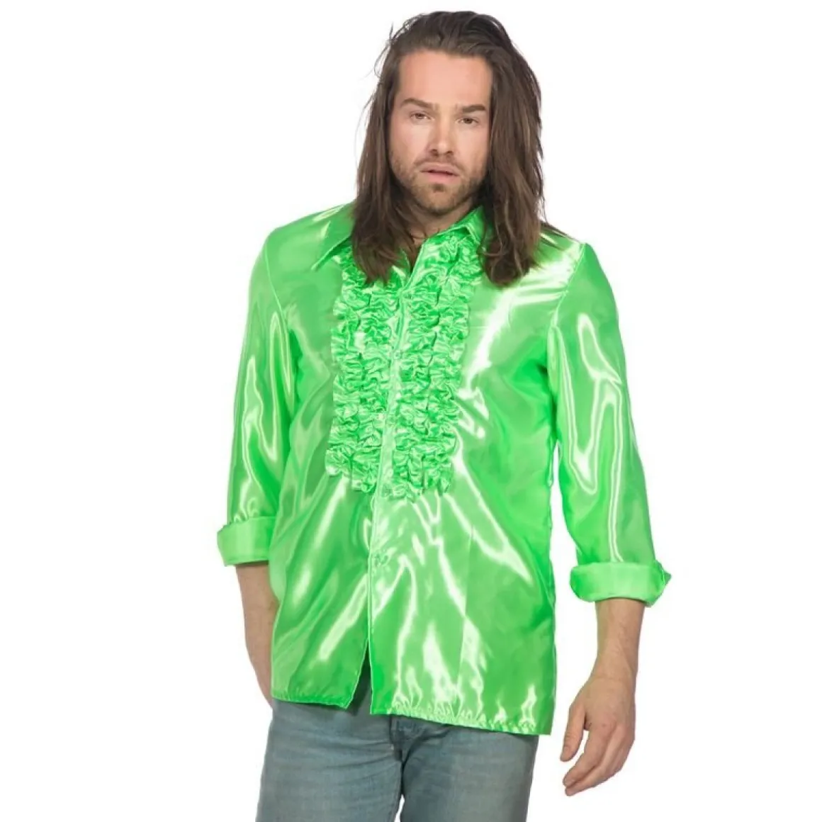 Disco Flæseskjorte Neongrøn
