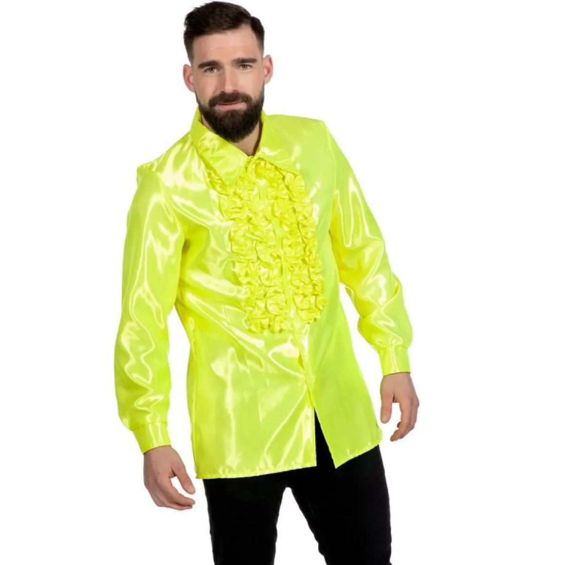 Disco Flæseskjorte Neongul