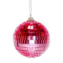 Diskokugler Hot Pink 8 cm