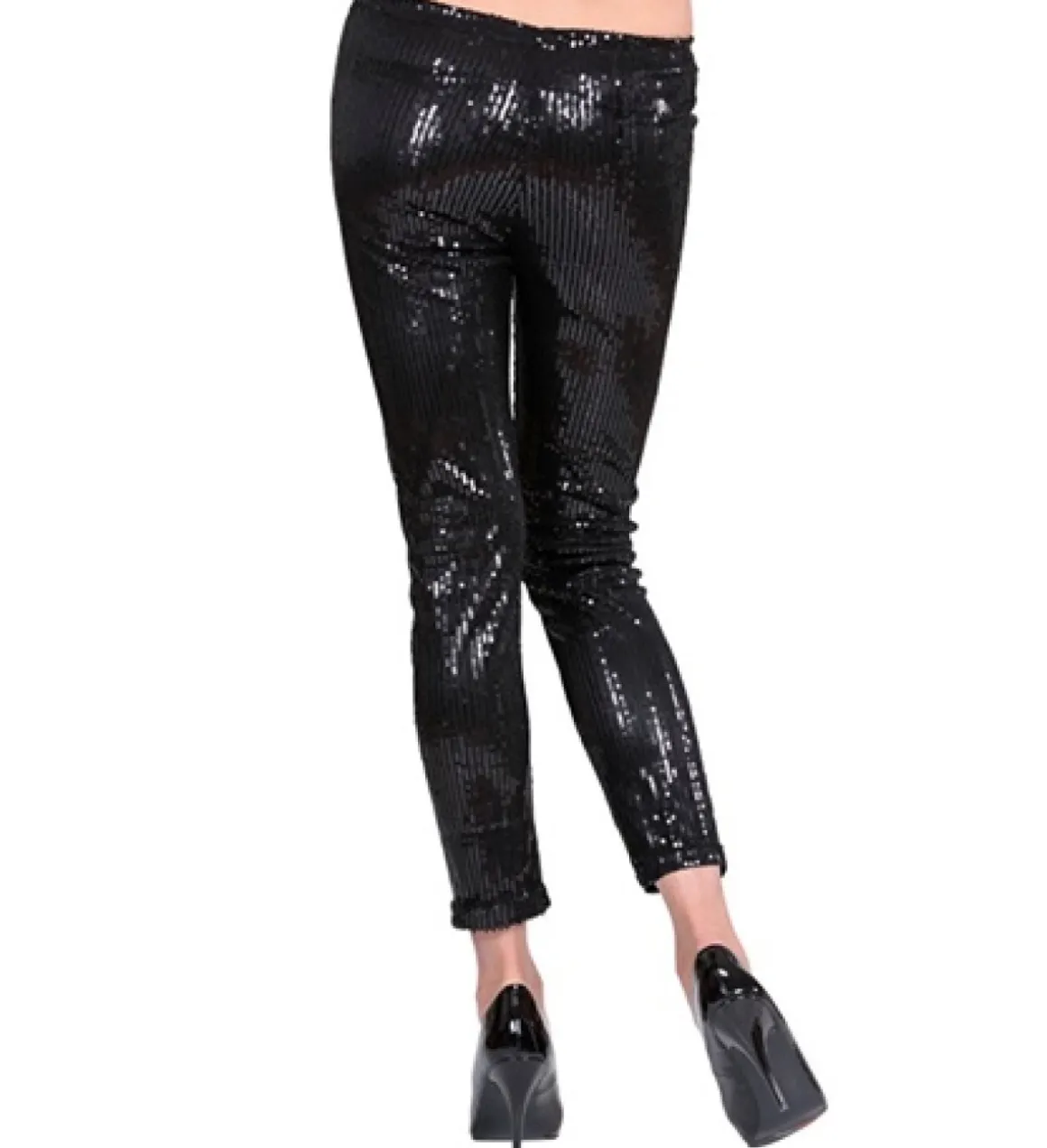 Disko Paillet Leggings Sort