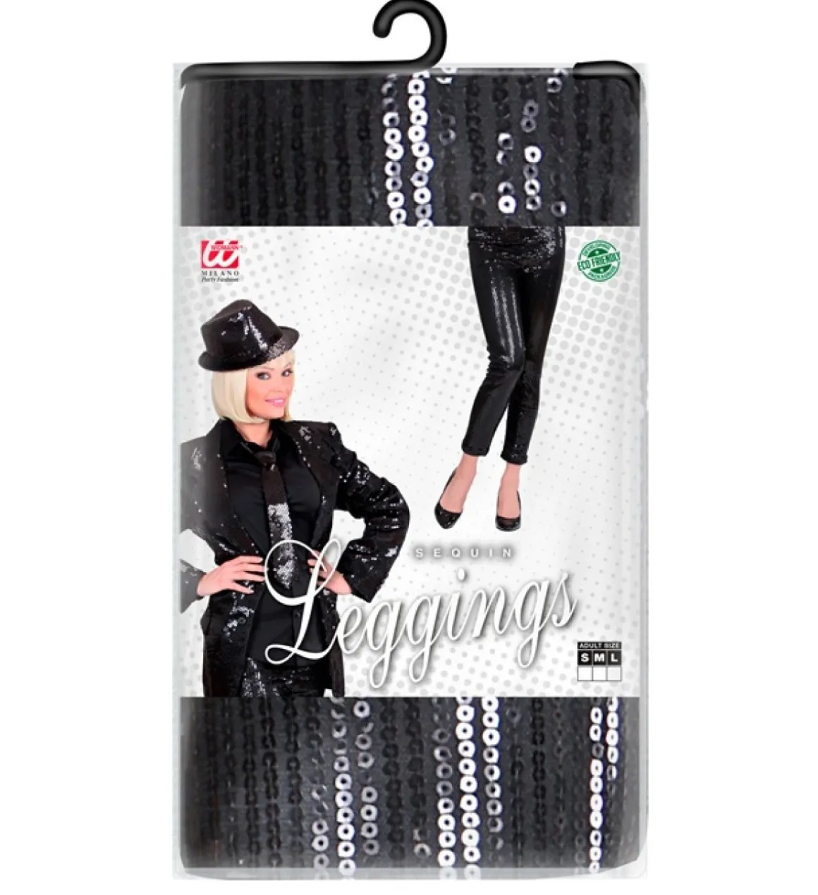 Disko Paillet Leggings Sort