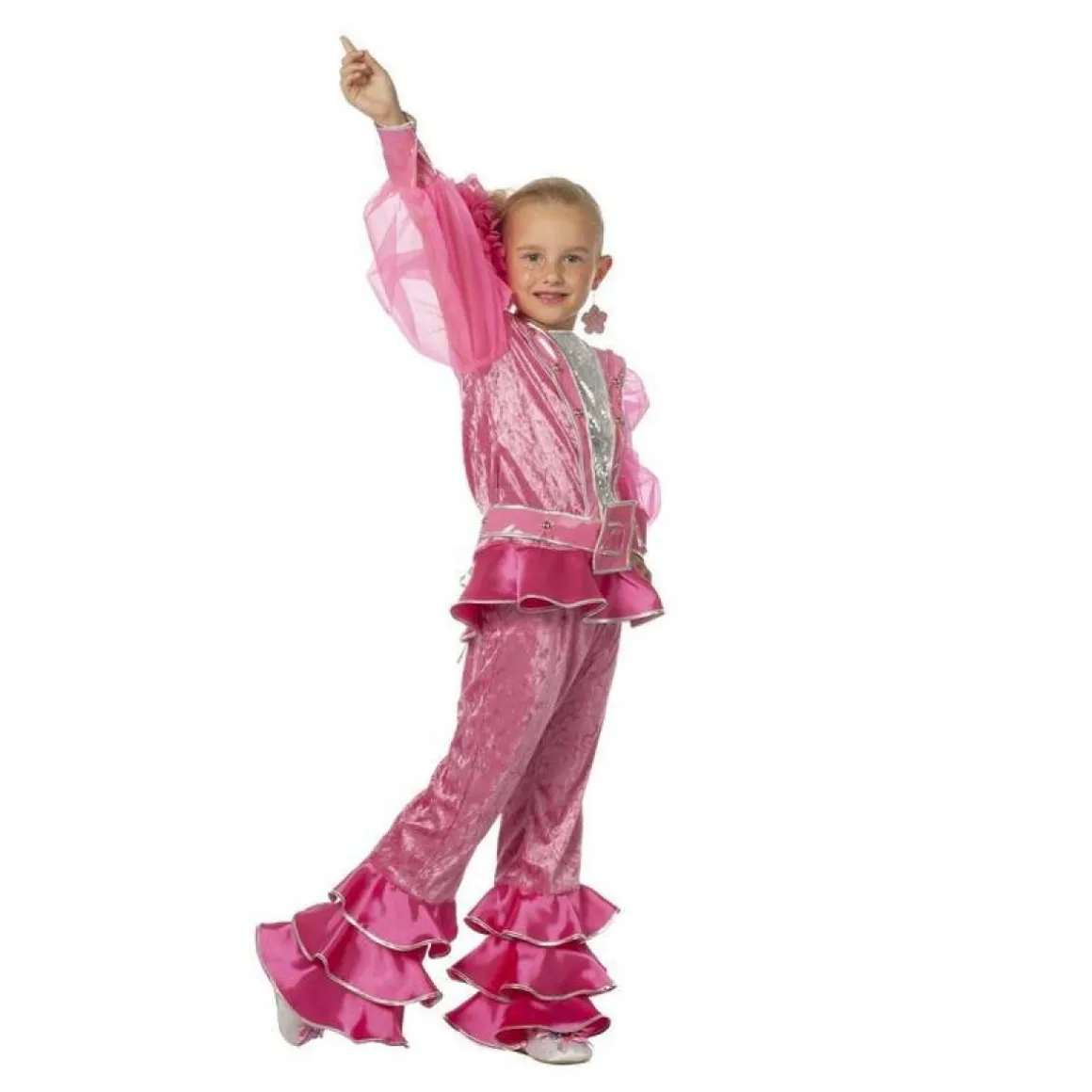 Diskoprinsesse Pink Børnekostume
