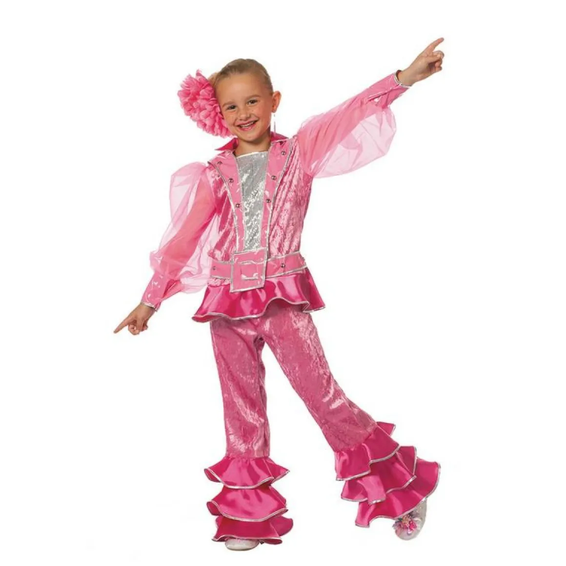 Diskoprinsesse Pink Børnekostume