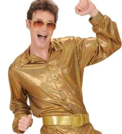 Diskoskjorte Guld