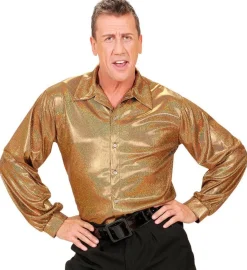 Diskoskjorte Guld