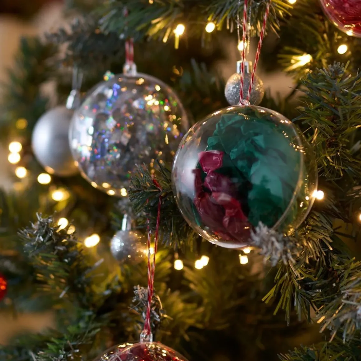 DIY Julekugler Transparent