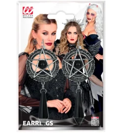 Djævelske Pentagram Øreringe