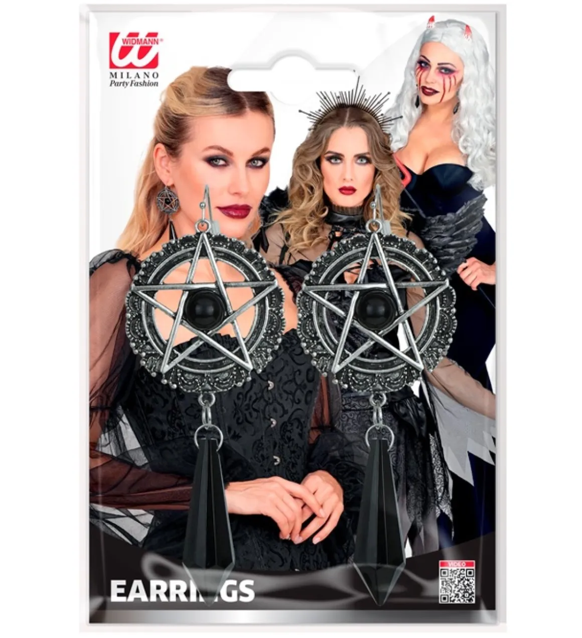 Djævelske Pentagram Øreringe