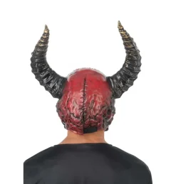 Dæmon Kranie Maske Rød