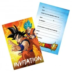 Dragon Ball Super® Invitationer Med Kuverter