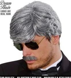 Drømmehår Paryk m. skæg