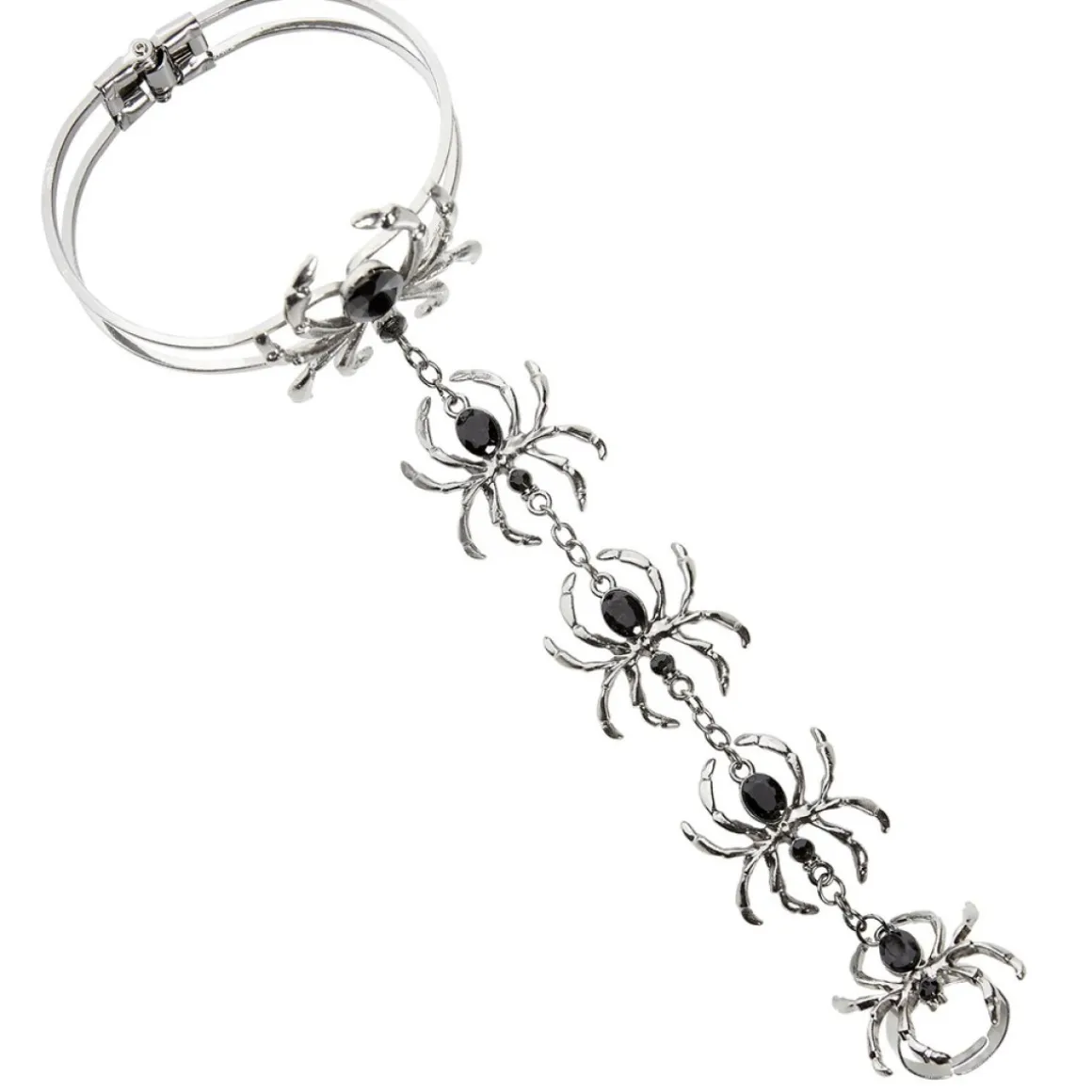 Edderkop Armbånd Med Ring