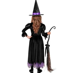 Edderkop Heks Børnekostume Lilla/Sort