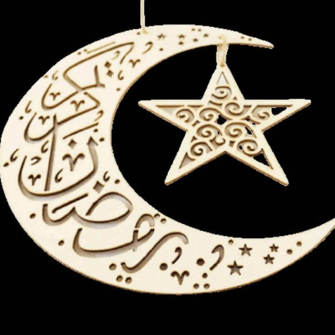 Eid Mubarak Halvmåne & Stjerne Ophæng