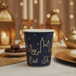 Eid Mubarak Papkrus Mørkeblå