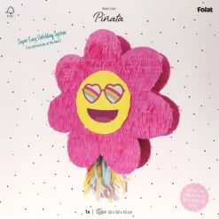 Emoji Blomst Piñata Pink