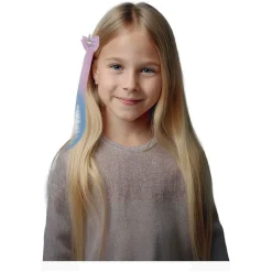 Enhjørning Hårclips Med Extensions Lyserød/Blå