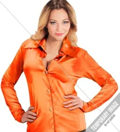 70'er Disco Skjorte Orange