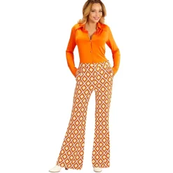 70'er Disco Trompetbukser Orange