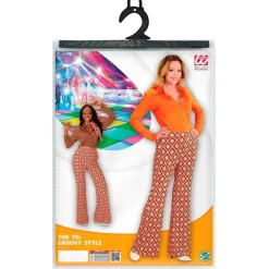 70'er Disco Trompetbukser Orange