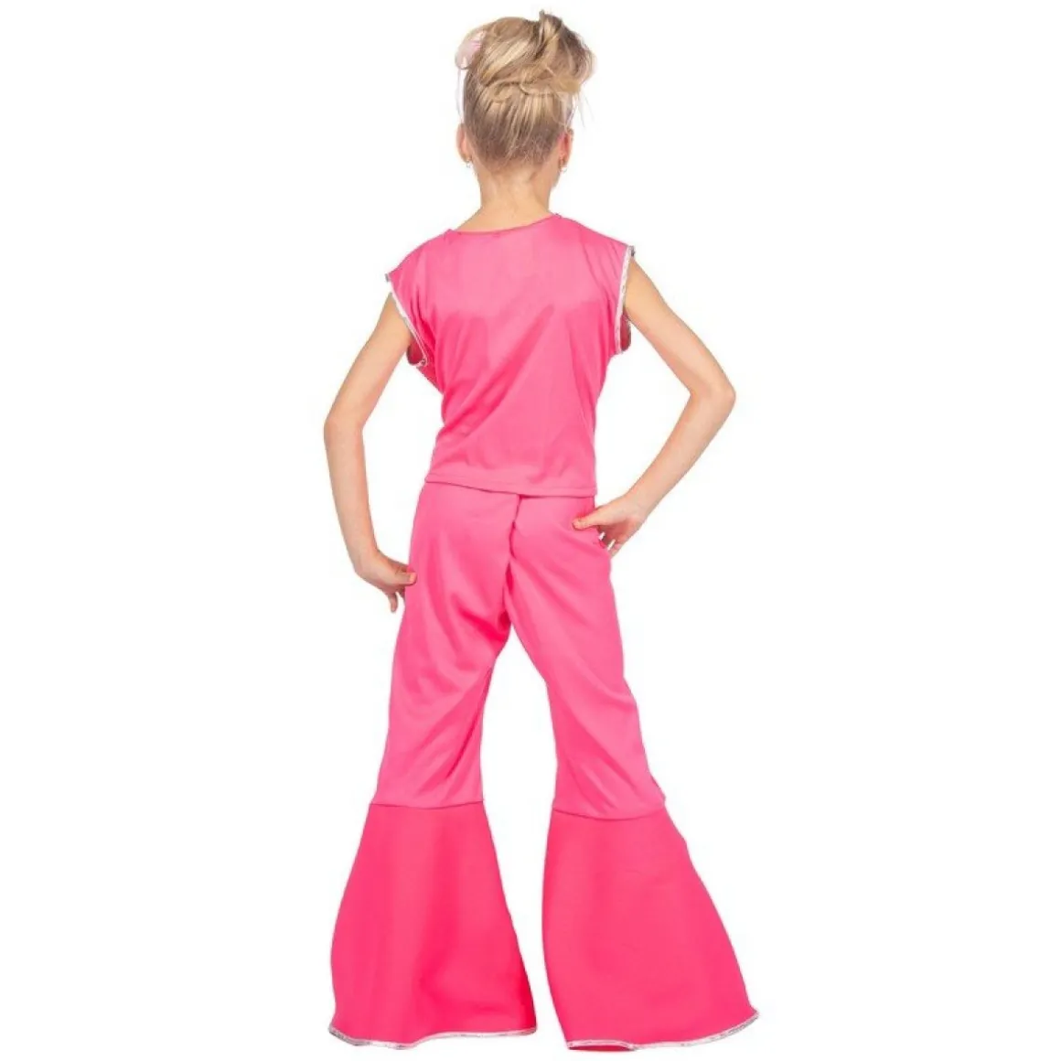70'er Disko Børnekostume Pink