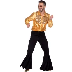70'er Disko Skjorte Guld