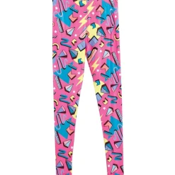 80'er Geometri Leggings Pink