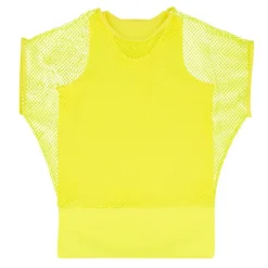 90'er Netbluse Neongul