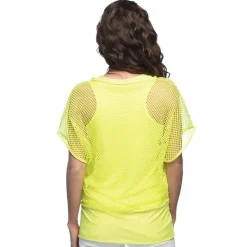 90'er Netbluse Neongul