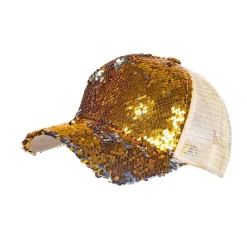 00'er Paillet Kasket Guld