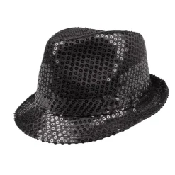 70'er Popstjerne Hat Sort
