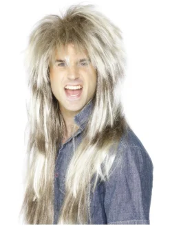 80'er Rockstjerne Paryk Blond/Brun