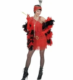 20'er Showtime Flapper Kostume Rød