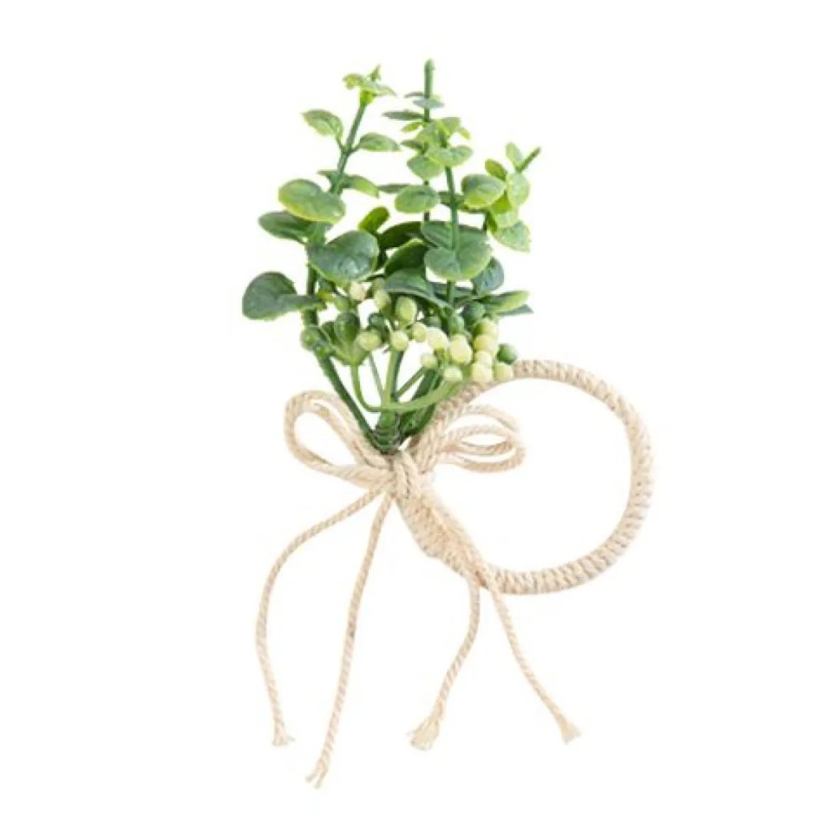 Eucalyptus Servietring Grøn/Hvid