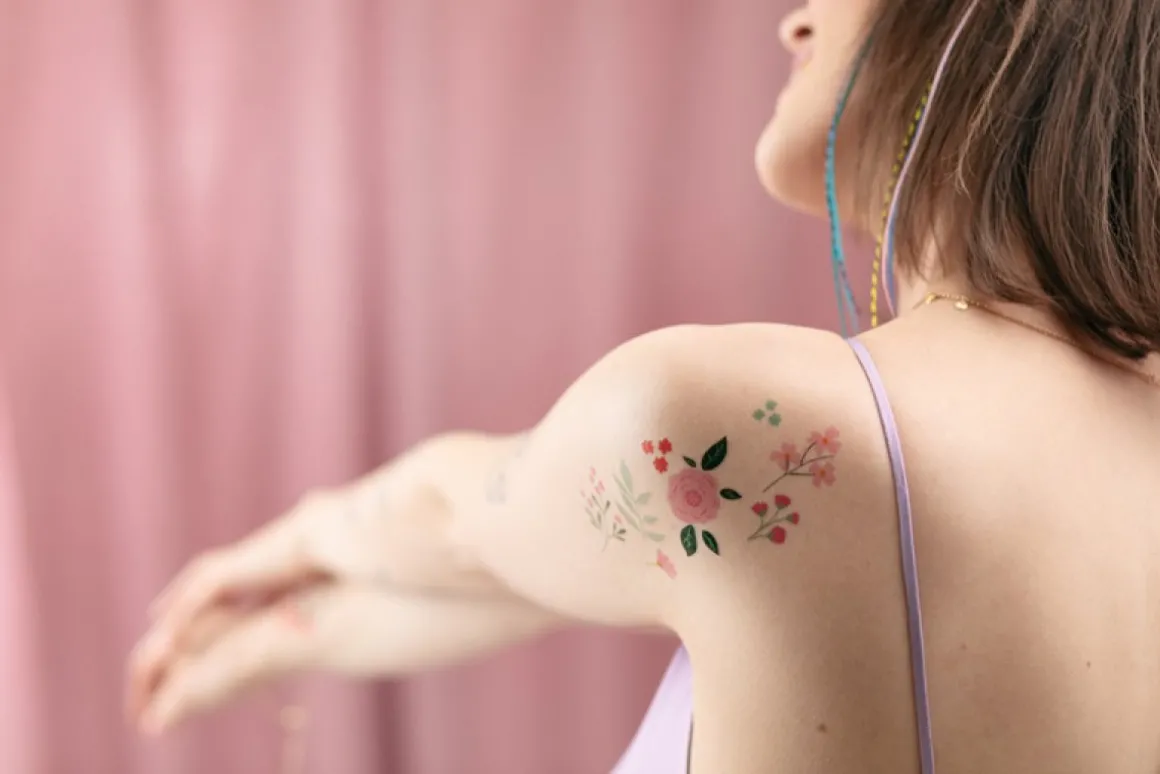 Falske Blomster Tatoveringer