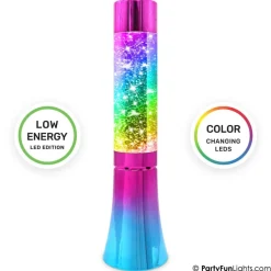 Farveskiftende Glitter Lampe