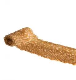 Faux Pels Bordløber Brun/Hvid